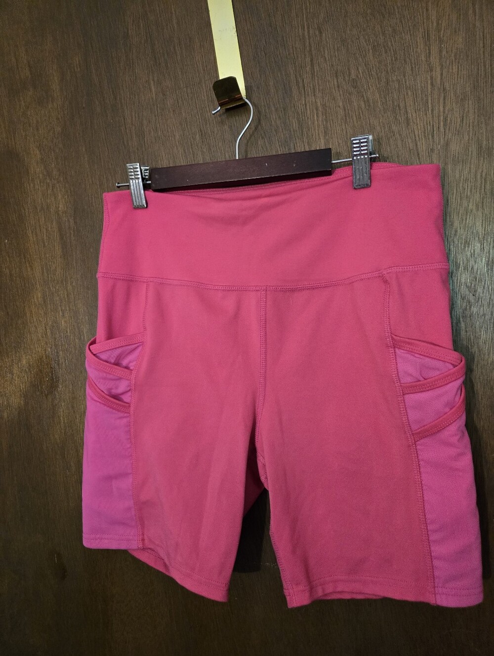 Women’s Pink Biker Pocket Shorts Size XL